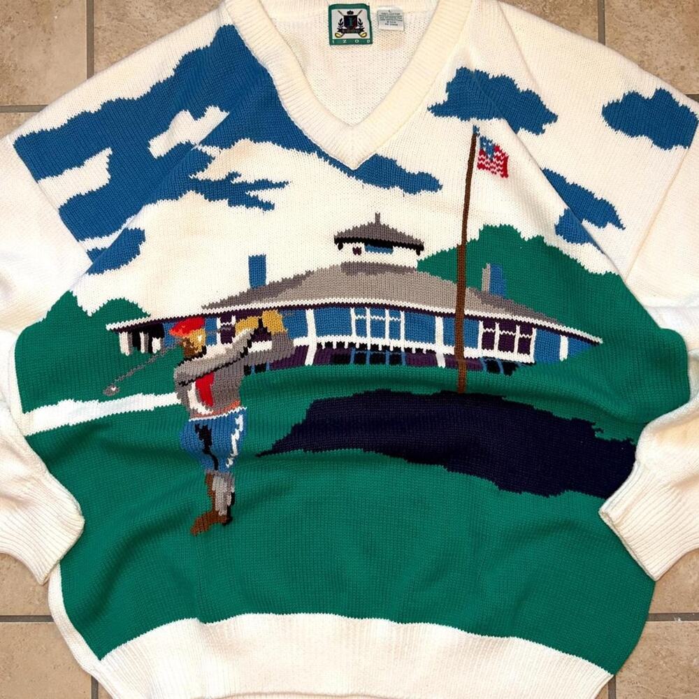 Izod Golf Sweater - Size L - Picture 1 of 4